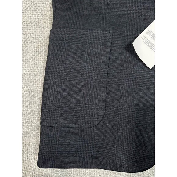 ASOS Blazer Mens 42 Black Glen Plaid Stretch Sport Coat NEW - Picture 10 of 15